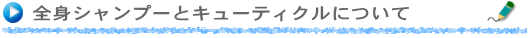 全身シャンプーとキューティクルについて